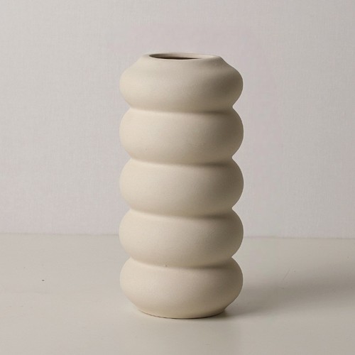 Stacked sphere ceramic vase - stacked,