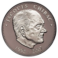 France médaille - Jacques Chirac - Président de la République cupronickel PROOF