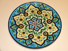 Rare assiette à émaux d'