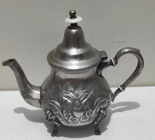 🍀 Théière argentée marocaine