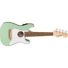 Fender Fullerton Strat Uke Walnut Fingerboard White Pickguard Surf Green Fender