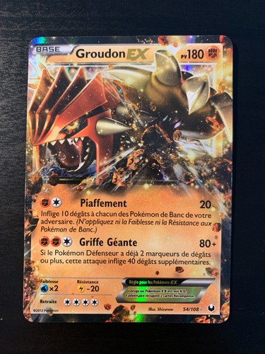 Carte pokémon groudon - carte, :