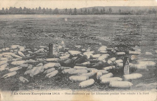 Cpa guerre europeenne obus - guerre,