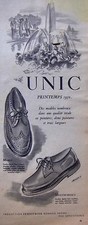 PUBLICITÉ UNIC PRINTEMPS 1950 CHAUSSURE MARLY ET MONTMORENCY - SIGNÉ J. MERCEY