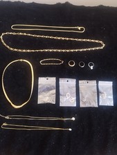 Lot de Bijoux. Chaines Colliers Plaqué Bagues Bracelet... Idée Cadeau Noël ??