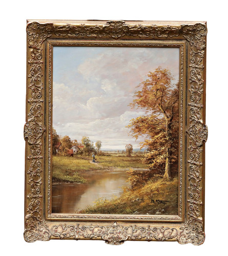 Tableau peinture huile - tableau, à