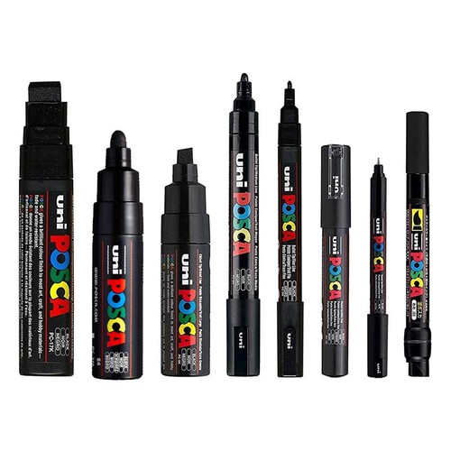 Marqueurs posca noir pc 17k - marqueurs,