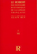 Dictionnaire historique de la langue ... - Alain Rey, REY Al... - V2231418
