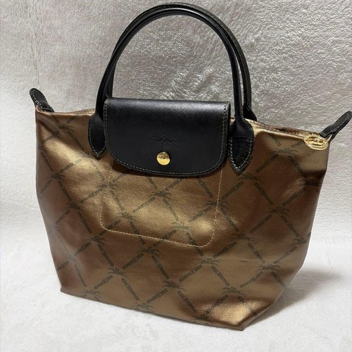 Longchamp pliage gold logo - longchamp, le