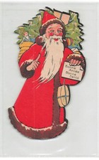 MIKII-389 CHROMO PUBLICITAIRE PERE NOEL ET HOTTE BAZAR D'AMSTERDAM MAISON CHER