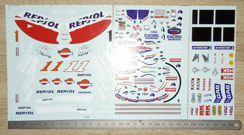 Decal figurine moto 1 12 - +, gp