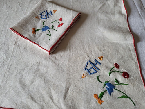 N07 anciennes serviettes de - 2,