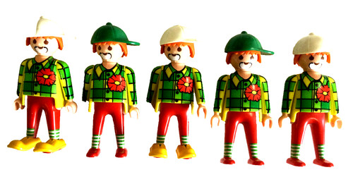 Playmobil clowns lot as - of, 5,