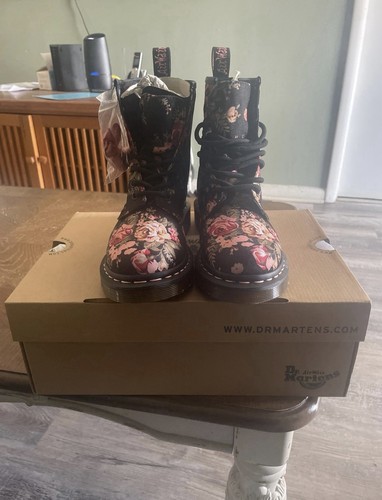 Doc martens rose floral print - doc,