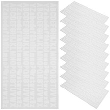  10 Sheets Autocollant Lettres