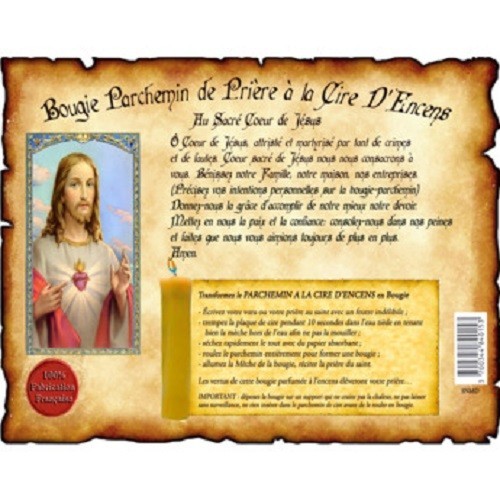 Bougie parchemin cire - parchemin, en