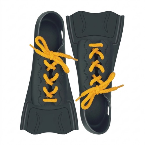 Palmes avec lacets ajustable - avec,