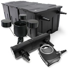 Kit Filtration Bassin 90000l Stérilisateur UVC 36W 80W Pompe Ecumeur 454