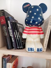 Funky Bear USA Flag Drapeau États-Unis Statuette Collector Collection 