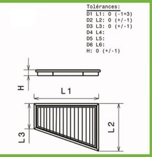 Filtre a air Green pour Ford