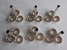 lot de six portes salières poivrière métal argenté Chrisotel Christofle