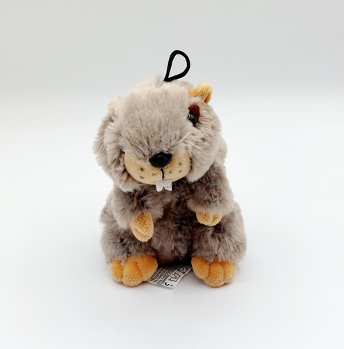 Petite peluche marmotte sonore