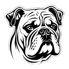 Autocollants bouledogue