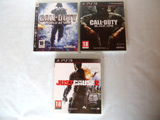 Jeux PS3 Call of duty World at war, Black OPS /Just cause 2
