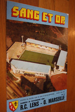 Programme SANG & OR N°9  )) RC LENS V MARSEILLE OM - Saison 1984-1985