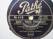 DISQUE PATHE 78 T - ADIEU