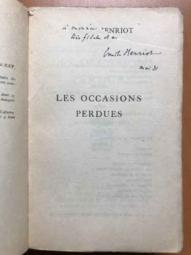 Les occasions perdues emile - occasions,