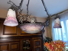 Lustre Ancien Pâte De Verre