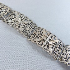 Bracelet médaille Jeanne d'Arc Croix de Lorraine