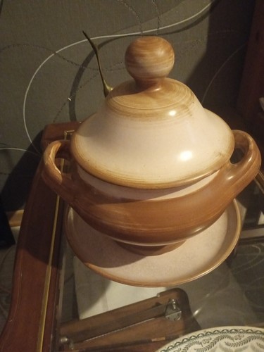 Soupière avec plateau - soupière,