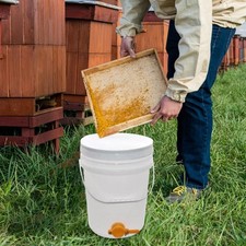 Seau à miel Seau d'embouteillage de miel Blanc Facile à nettoyer Outil de