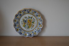 Vintage  Assiette en Faïence – TALAVERA DURAN  VI - Espagne  24CM DE DIAMETRE