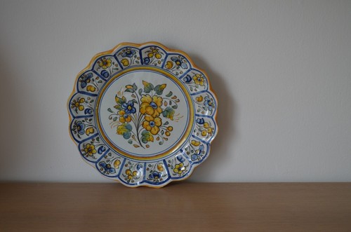 Vintage assiette faïence - en,