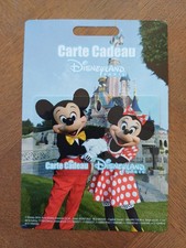 pass Disney Disneyland Carte Cadeau Gift Card Mickey Minnie Château 2016 TTB