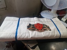 2 ANCIENS DRAPS NEUFS en Toile Métis (lin/coton) Toile du Nord  -