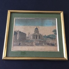 Gravure Napoléon Vue Optique Arrivée Tombeau Panthéon Déb XIXè Etching