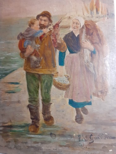 Reproduction huile sur - huile, panneau