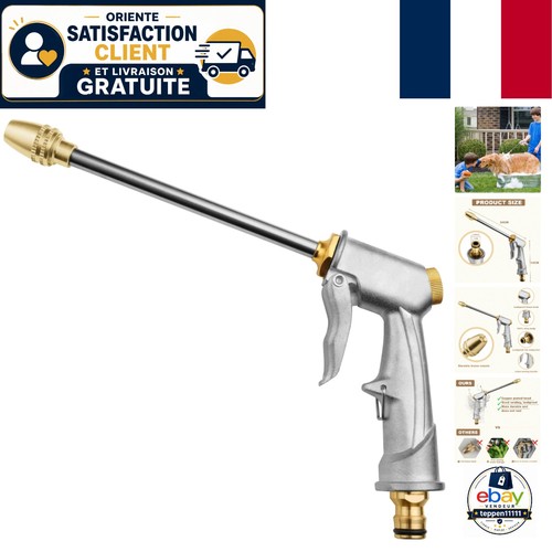 Pistolet arrosoir métal - pistolet, en