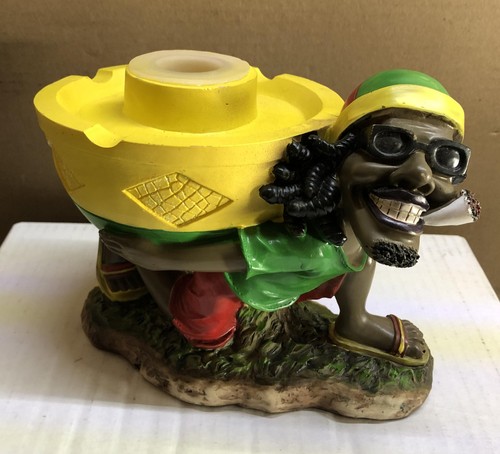 Jamaican cigarette ashtray - cigarette,
