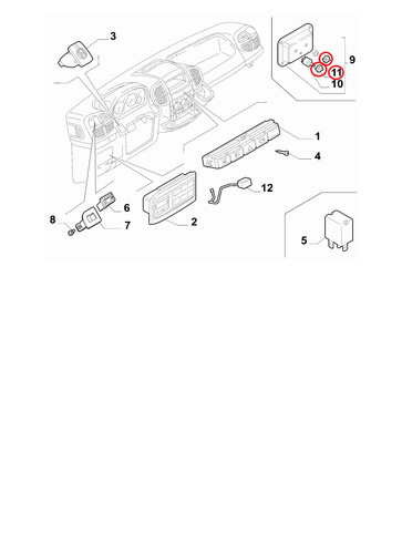 Pommeau bouton commande - pommeau,