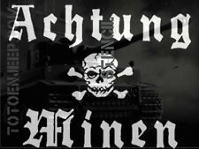 POCHOIR STENCIL MARQUAGE  ACHTUNG MINEN  . jeep willys