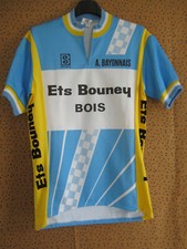 Maillot cycliste Aviron Bayonnais Servary Ets Bouney 80'S vintage Jersey - 4 / L