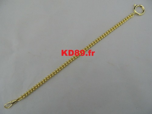 Chaine plaqué pour - or, montre