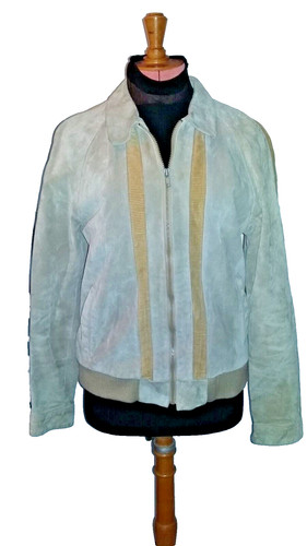 Ancien blouson cuir - cuir, retourne