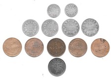 Lot de 12 pièces de monnaie Cité du Vatican Argent et cuivre +