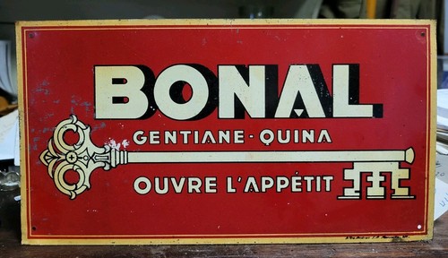 Tôle peinte apéritif bonal - ,